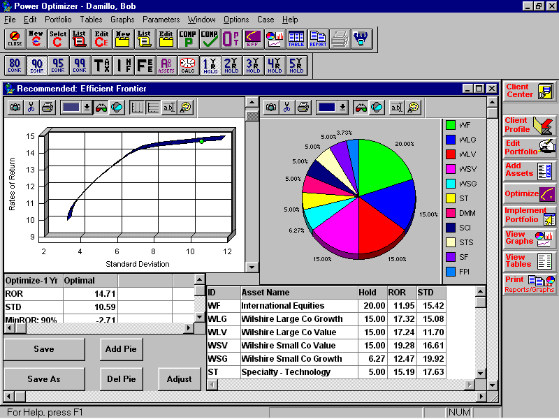 Asset Allocation Software